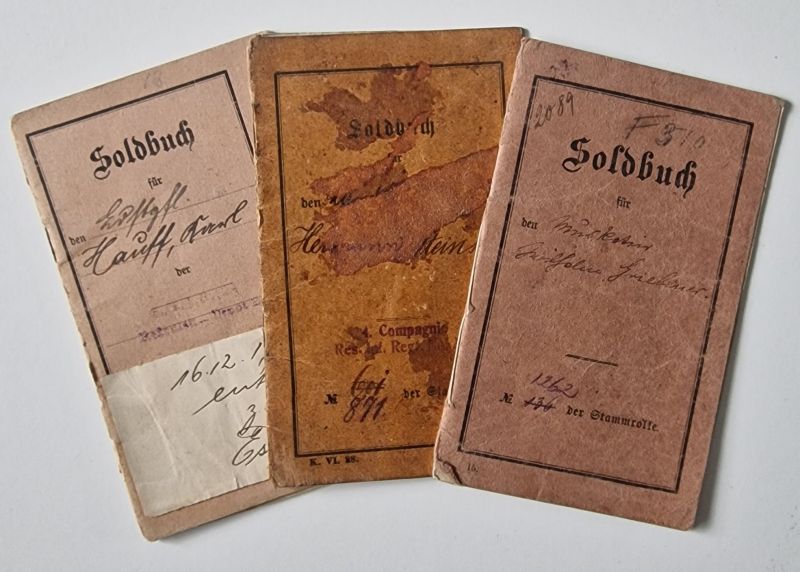 I. világháborús német zsoldkönyvek