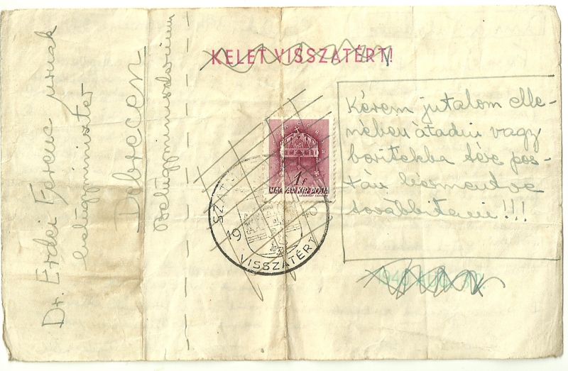 Egy érdekes levél a ceglédi hadifogolytáborból