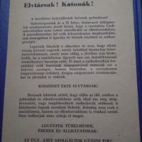 Csehszlovákia 1968 - "Elvtársak, katonák,, - röplap